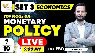 SET 03 (Economics) - TOP MCQs on Monetary Policy  by SHOAIB sir