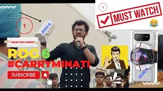 @CarryisLive @CarryMinati  ROG PHONE 6 | ROG 6 PHONE| Virtual Launch Event India | 05th July #ROG6