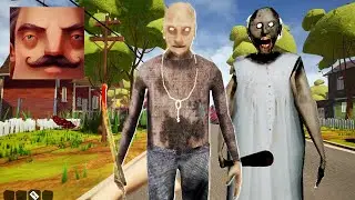 Hello Neighbor - My New Neighbor (Granny) Big Grandpa Final History Gameplay Walkthrough