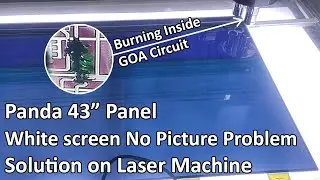 No picture only V bars Problem due to panel shorting in panda 43 inch panel