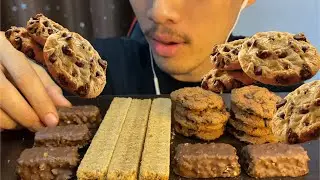 ASMR MUKBANG CHOCOLATE COOKIE CHOCOLATE PARTY *No Talking