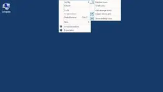 Windows 8.0 Professional -  Turn Off the Desktop Icon Grid