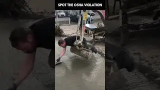 Can you spot the OSHA VIOLATION?  #oshacompliance #workplacesafety