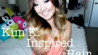 Kim Kardashian Inspired Hair Tutorial + Giveaway!