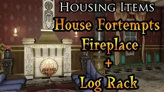 House Fortemps Fireplace and Log Rack Housing Items