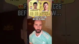 Benzema in fifa 21 vs eafc26 overall before vs now