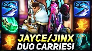 JINX AND JAYCE DUO LEGENDARY CARRIES WITH GIGA-HIGHROLL SCRAP OPENER!! | Teamfight Tactics SET 6 PBE