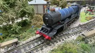 Macro video of King Richard II passing the Invacar and the signal box.