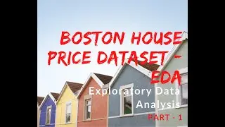 ML 001 Boston housing price prediction  EDA  - LIVE Part1