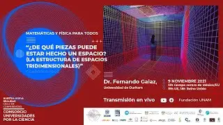 📽  &ldquo;&iquest;De qu&eacute; piezas puede estar hecho un espacio? (La estructura de espacios tridimensionales)&rdquo;.