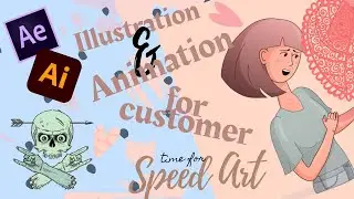 Character ANIMATION for the customer | Illustrator and After Effects | Speed Art