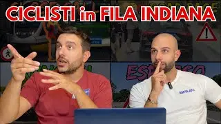CICLISTI in FILA INDIANA: moviola BAD DRIVERS OF ITALY con BRUM PATENTI. CLIP VAR e CARTELLINI ROSSI