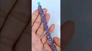 DESIGN MACRAME BRACELET TUTORIAL, CARA MEMBUAT GELANG BENANG MOTIF