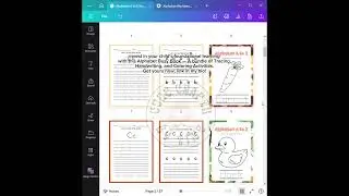 Digital Product #2 | Printable Alphabet Busy book for Kids (Tracing, Handwriting, and Coloring)