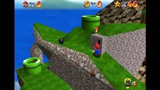 Super Mario 64 70 Star Speedrun Tutorial - Tiny Huge Island - Secrets - Beginner/Intermediate