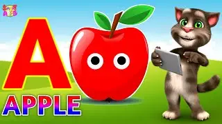 Phonics Song 2 with TWO Words in 3D - A For Apple🍎🍏- ABC Alphabet Songs with Sounds for Children's