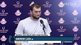 Andrew Luck walks away from football, Colts
