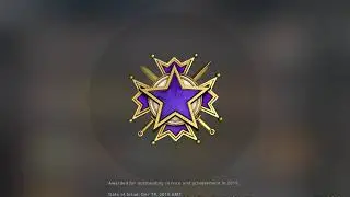 Welcome Purple 2019 Service medal Tier 4