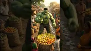 Hulk Bana Phalwala! 🥭  India!#Hulk #DesiHulk #MarvelIndia #HulkFunny #TrendingShorts #HulkInIndia