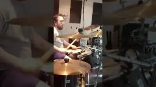 freestyle drumming at 140 BPM from my live stream tonight. #drumming #drums #trending #drummer