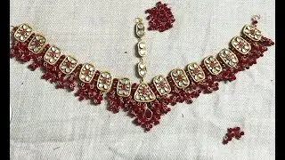 How to Make Kundan Jewelry at Home | DIY Kundan matha patti Set|NFS CRAFTS