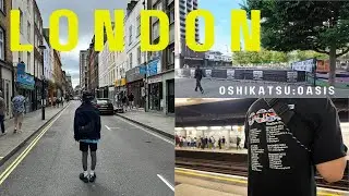 【 trip vlog 】海外推し活：ロンドン🇬🇧夢が叶った！再結成のoasisに会いに行く/ライヴ•グッズ•fan storeレビュー📝