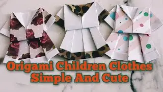 Origami Children Clothes 3 minute