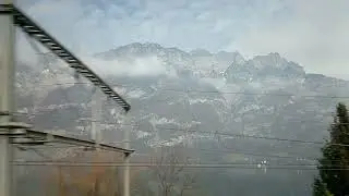 Озеро Валензее, Швейцария (за кадром экскурсовод)