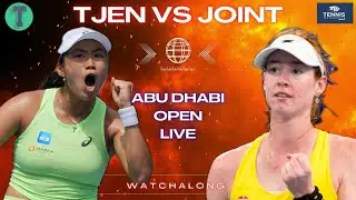 Janice Tjen vs Maya Joint | Abu Dhabi Open Round 1 | LIVE TENNIS WATCHALONG