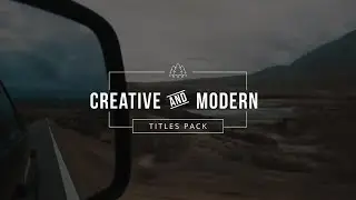 Modern Creative & Fancy Titles Pack - After Effects Template