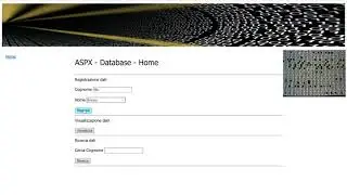 13 - ASPX - Gestione Database - Visualizzazione Browser