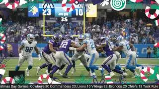 NFL Christmas Day Games #nfl #christmasday #broncos #vikings #cowboys