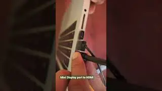 How to connect Mac to TV using miniDisplay/Thunderbolt port to HDMI #shorts