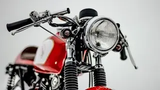 Reverb Motorcycle's 125 Cafe Racer in the Infinity Cove at Gun Hill Studios