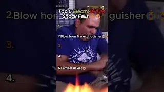 Top 5 ElectroBOOM Shock Fails ⚡🤣 #Shorts