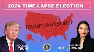 Donald Trump Vs AOC | 2024 Election Time-lapse