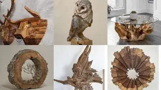 Wood Stump Ideas | Wood Stump garden ideas | Natural Decor Ideas