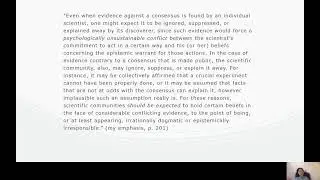 Haixin Dang - Group Belief Revision and Scientific Change
