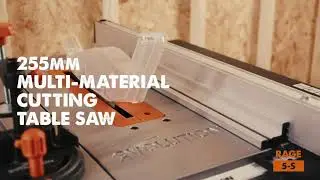 EVOLUTION RAGE5-S 255MM TABLE SAW WITH TCT MULTI MATERIAL CUTTING BLADE
