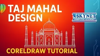 Taj Mahal Vector Art in CorelDRAW | Monument Illustration Design