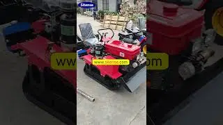 Useful Mini Tractor Tiller Good for Small Nursery Transport #rotarytiller #tractor #cultivator #farm