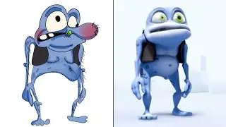 CRAZY FROG drawing meme | crazy frog the flash funny meme
