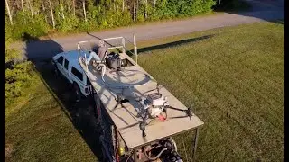 Spreading 90,000 lbs of seed with a T40 Agricultural drone