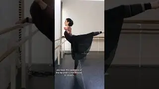 STRETCH THE KNEE IN ARABESQUE ✨ TURNOUT THE HIP! #ballettips #vaganova #pointe #arabesque