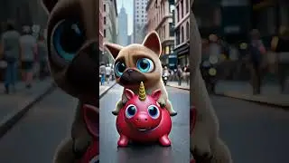 Dog Gets a Hopping Horse for an Epic Baby Race Adventure! Kids Special