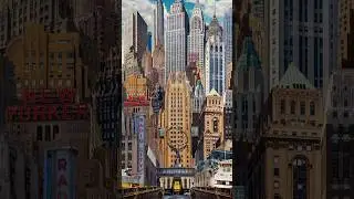 Art Deco NYC &ndash; composed of dozens of original images, compiled and collaged in Photoshop 🗽
