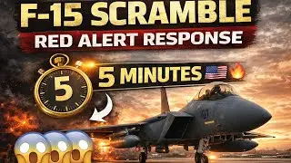 F-15 Red Alert Scramble &ndash; America&rsquo;s 5 Minute Air Defense Response 🇺🇸🔥