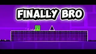 playing Geometry Dash bro