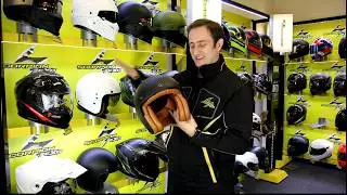 Мотоциклетный шлем SCORPION Belfast Luxe Retro с открытым лицом - Full HD | Bikerheadz.co.uk