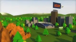 Low Poly World Animation - C4D After Effects